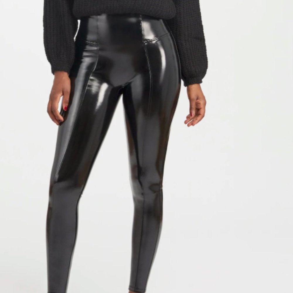 SPANX Faux Patent Leather Leggings